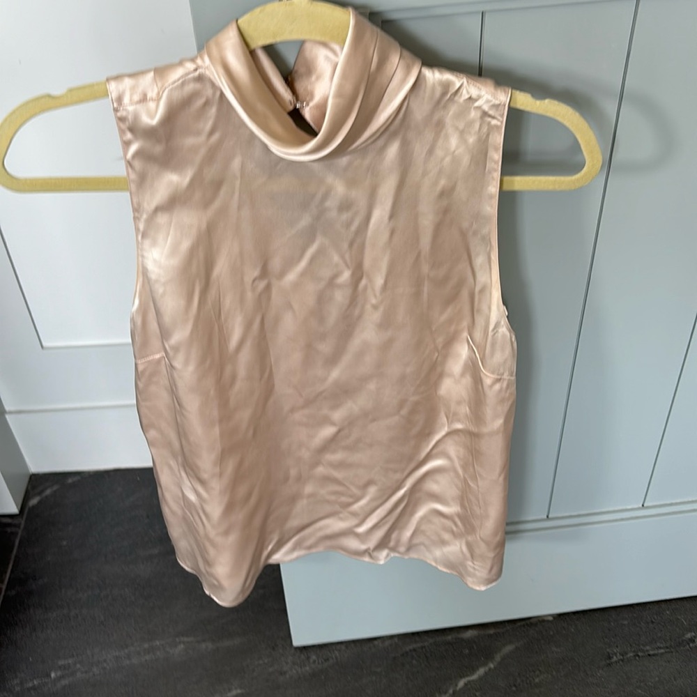 Amanda Uprichard Sz S Silk Fabienne Bone Top like new